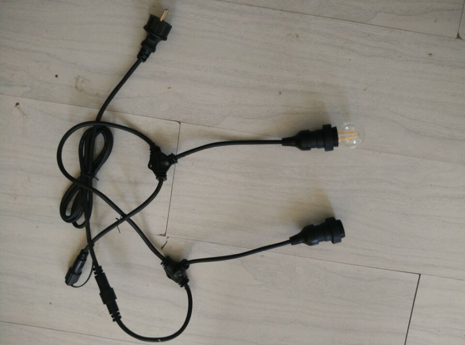 festoon outdoor lighting Rubber cable Festoon belt light for hanging type B22 E27