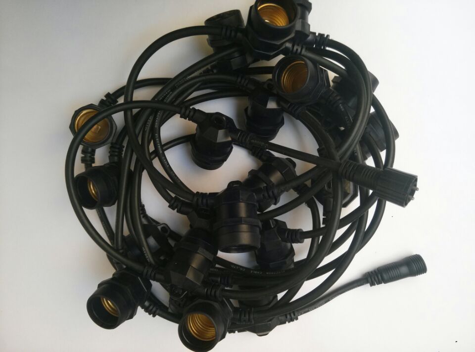E26 Rubber cable LED belt light christmas belt lights,Globe string light, E26 led ball Light string