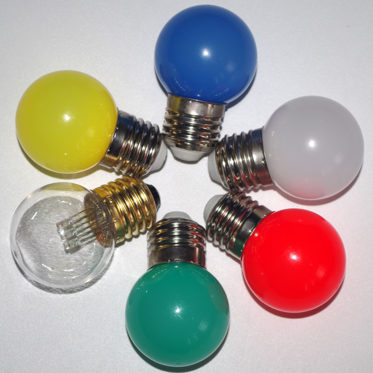 Waterproof LED G45 color light bulb