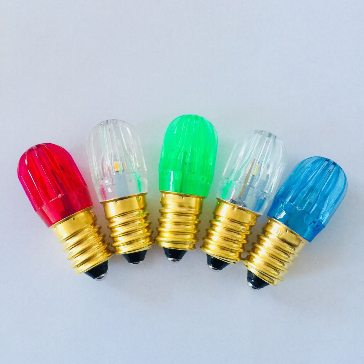 Colorful 14V 24V E14 0.3W led Papaya bulb
