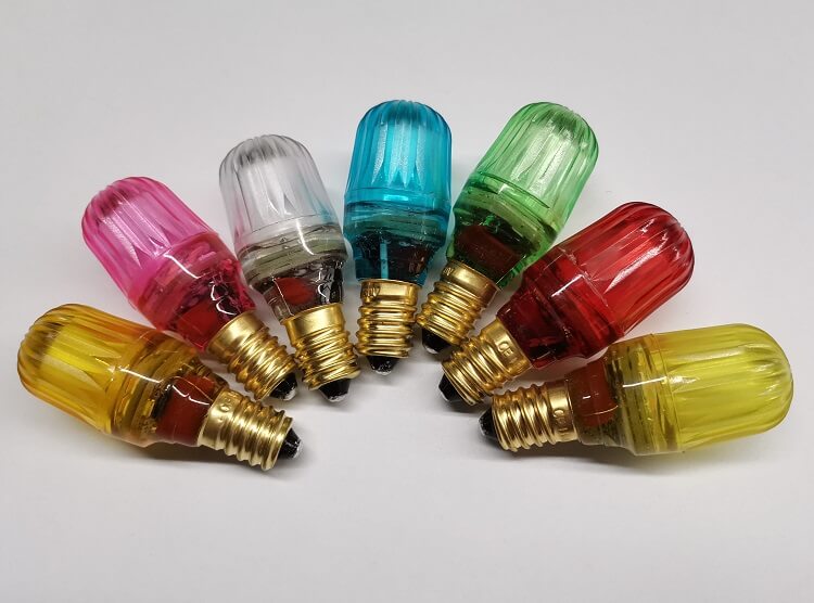 E14 T25 colorful bulb plastic led lamp outdoor SMD 24V 230V T25 E14 led bulb