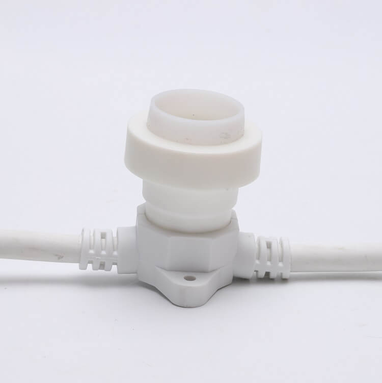 Customize length E27 B22 connectable festoon cable outdoor commercial use waterproof festoon lighting 100m