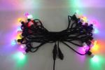 Outdoor connectable rubber cable 20 E14 prisma bulb string light