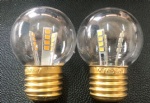 g45 globe plastic 2w bulb 230v 24v outdoor decor lights warm white