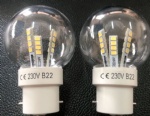 B22 230V g45  led  globe plastic bulb