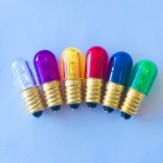 waterproof Colorful 14V 24V E14 0.3W led Papaya bulb mini small night light for outdoor decoration