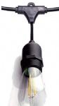 Outdoor Decoration E27 Hanging Light Cable E27 Light Socket Festoon Lighting