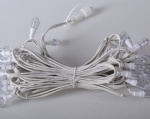 warm white outdoor waterproof connectable rubber cable E14 led string light with lamp for christmas  decoration