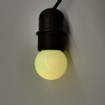 Christmas decorative color change led light bulbs E27 G45 plastic 230v 24v RGB bulb 1w
