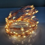 10m Christmas fairy led lights copper wire 100led solar flashing string lights warm white colors