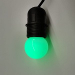 IP44 1W E27 B22 led RGB colors G45 plastic 230v 24v festoon bulb lamp for outdoor decorations b RGB SMD 1W 230v 24v led bulb lamp e27