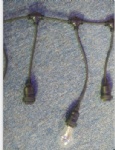 e27 festoon outdoor lighting Rubber cable Festoon belt light for hanging type B22 E27
